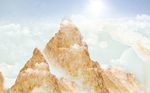 大理石纹山水背景墙