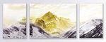 大气风巍峨雪山装饰画