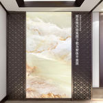 山水画唯美石纹