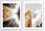 抽象反色差建筑几何装饰画