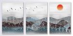 手绘中国风山川风景装饰画