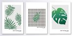 现代小清新植物树叶装饰画