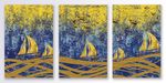 抽象风景客厅复古创意装饰画