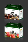 板栗雪梨包装箱展开图