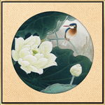 新中式花鸟小品工笔画