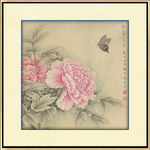 新中式工笔花鸟国画