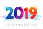 彩色2019 年历2019