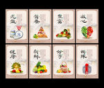 餐桌文明食堂文化标语挂图