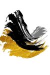金色现代抽象几何装饰画