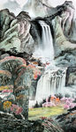 国画山水玄关