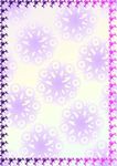 紫花团 防伪证书纹