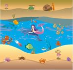 卡通海底生物