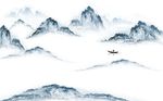 中式水墨山水背景墙