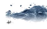 中式水墨山水背景墙
