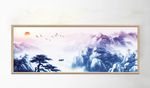新中式水墨山水唯美意境装饰画