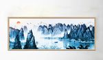 新中式山水水墨画风景装饰画