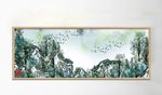 中国风水墨山川风景装饰画