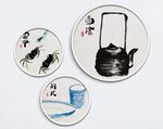 新中式水墨手绘民俗装饰画