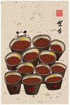 中国风手绘民宿创意装饰画