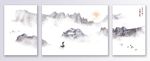 新中式意境山水群山装饰画