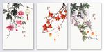 中式民风民俗水墨花卉装饰画