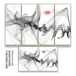 新中式山水抽象画