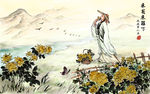 李白 重阳 采菊 诗人 古代