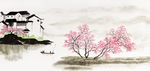 禅意 山水画 中国风 水墨画
