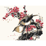 矢量工笔画小鸟