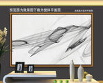 抽象线条背景墙