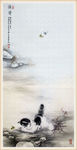工笔画背景墙