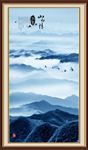 竖幅山水画