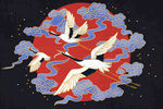 仙鹤 中国风 水墨画 水彩画