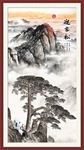 竖幅山水画