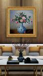 高清静物花卉油画