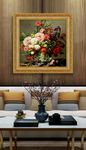 高清静物花卉油画