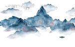水墨山水背景墙
