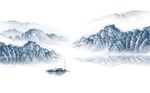 山水风景艺术山河背景墙