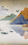 中式手绘山水风景画装饰画
