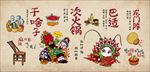 火锅背景墙