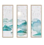 抽象水墨意境淡雅山水装饰画