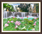 国画荷花