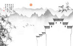 梦回江南新中式电视背景墙