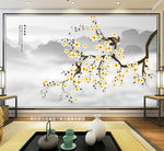 梅花工笔花鸟山水