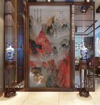 抽象山水装饰画