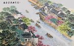 水墨工笔国画背景墙