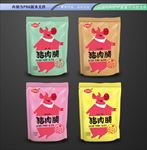 猪肉脯包装 平面展开分层文件
