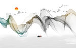 水墨山水画