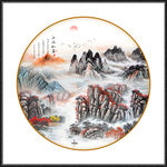 巨幅山水画
