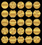 黄金标志logo样机